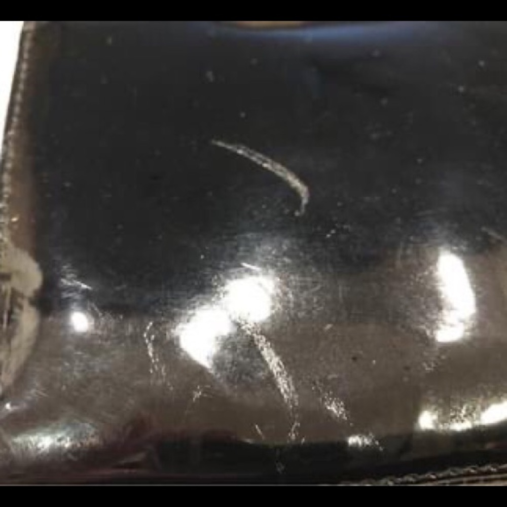 White House Black Market patent leather clutch - Picture 3 of 6